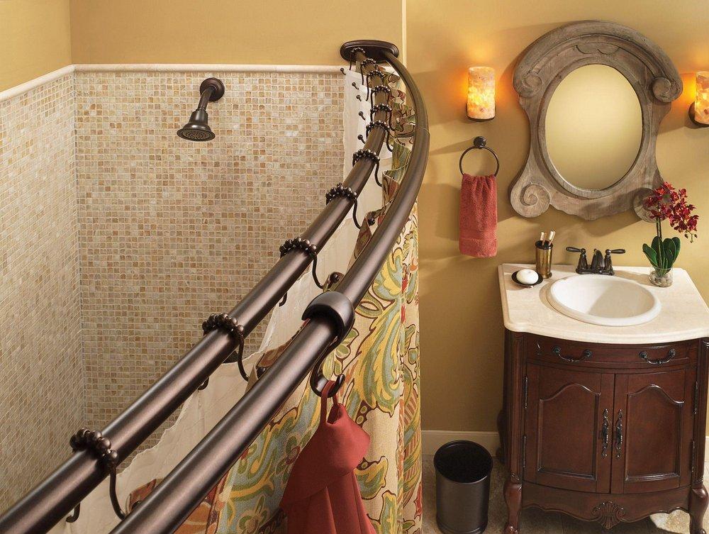 MOEN Moen SR2201OWB Flara Double Curtain Shower Ring Old World Bronze