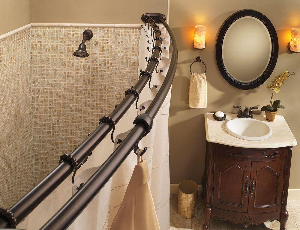 MOEN Moen SR2201OWB Flara Double Curtain Shower Ring Old World Bronze