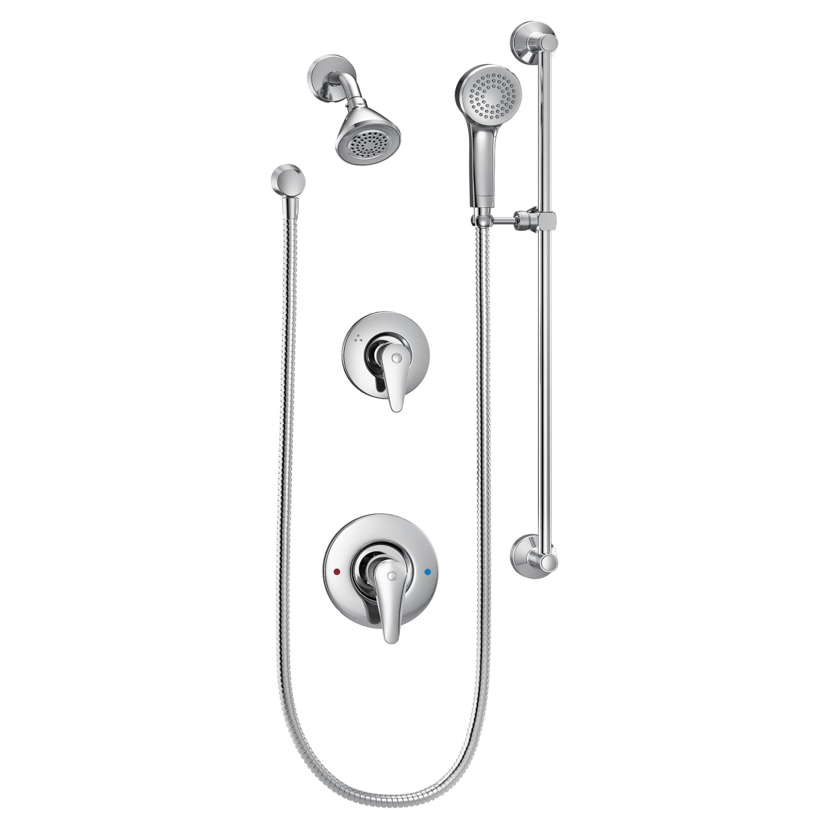 MOEN Moen T9342EP15 M-Dura Handshower System with Slidebar in Polished Chrome