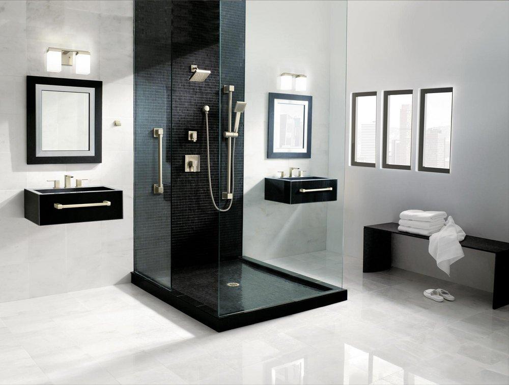MOEN Moen TS2713EPBN 90 Degree One Handle Single Function Bathtub & Shower Faucet in Brushed Nickel (Trim Only)
