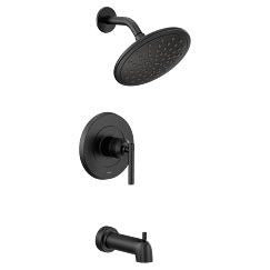 MOEN Moen UT3003EPBL Gibson M-CORE 2-Series Eco Performance 1-Handle Tub and Shower Trim Kit in Matte Black (Valve Sold Separately)