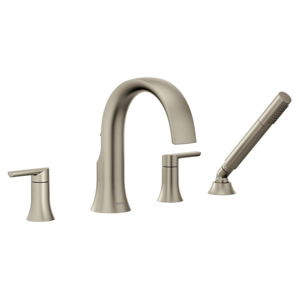 MOEN Moen TS984BN Doux 2-Handle Roman Tub Faucet Trim Only