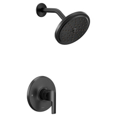 MOEN Moen UTS3202EPBL Doux One Handle Single Function Shower Faucet in Matte Black (Trim Only)