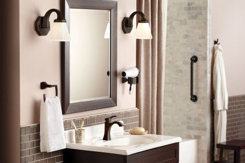 MOEN Moen YB5186ORB Voss Rectangular Open Towel Ring in Oil Rubbed Bronze