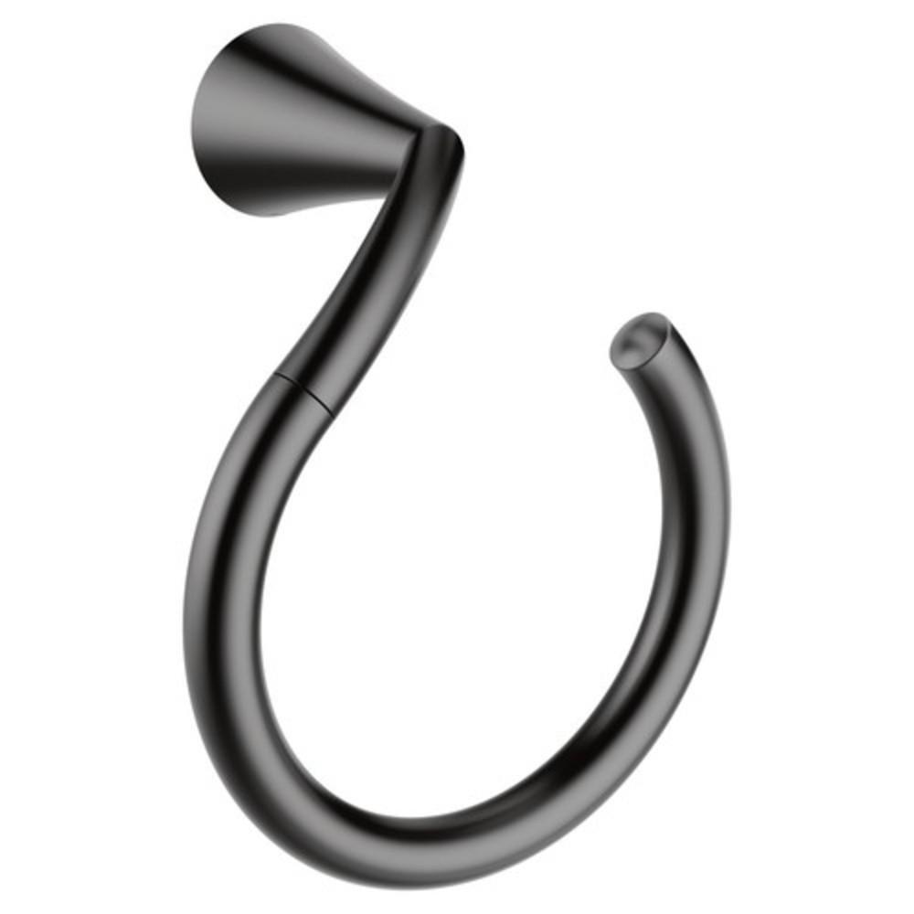 MOEN Moen YB2386BL Glyde Round Open Towel Ring in Matte Black