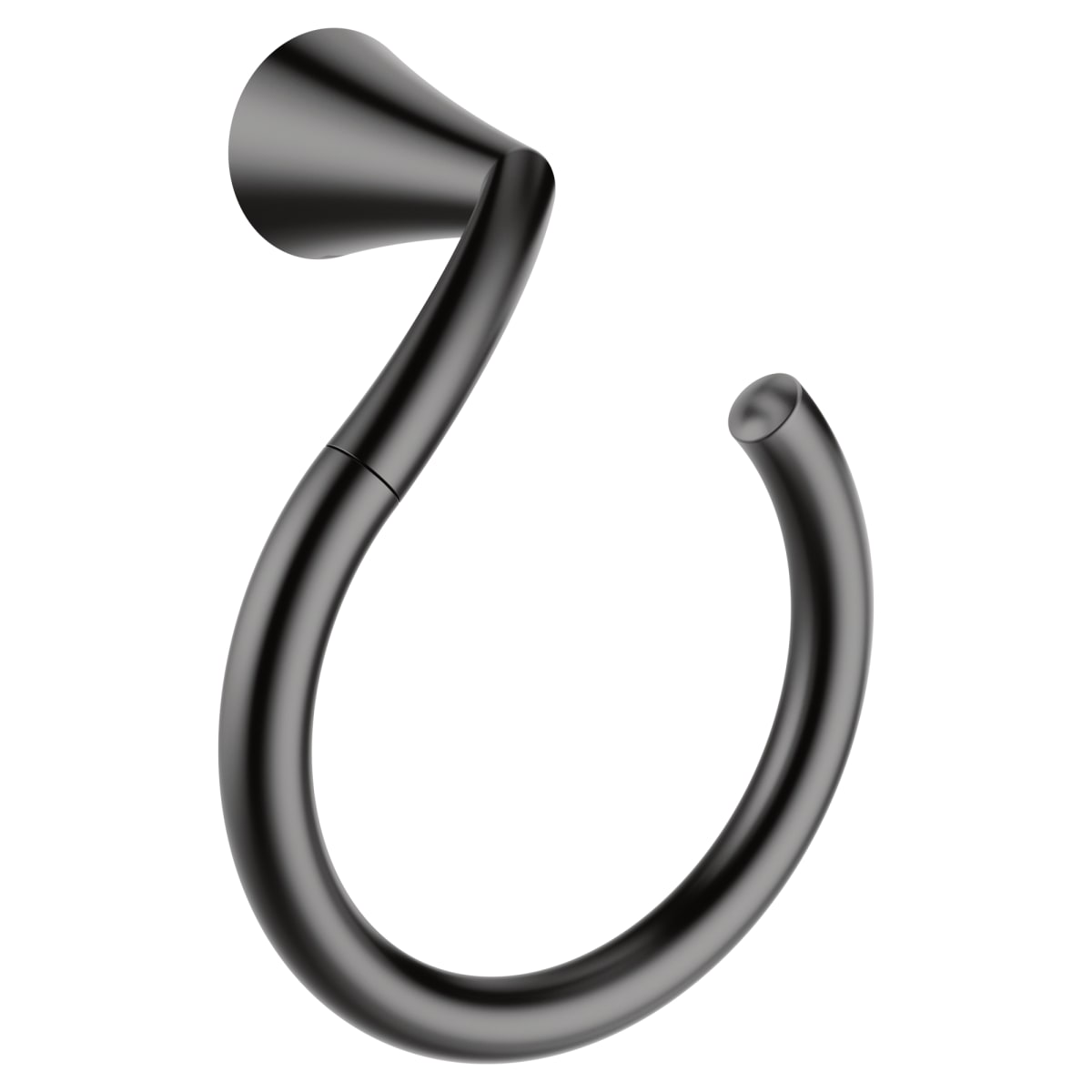 MOEN Moen YB2386BL Glyde Round Open Towel Ring in Matte Black