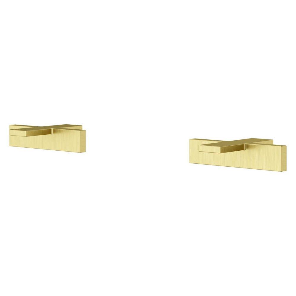 PFISTER Pfister HHL-VRVXBG Verve Cross Handle Kit for W/Sprd RT & TSTC Shower in Brushed Gold