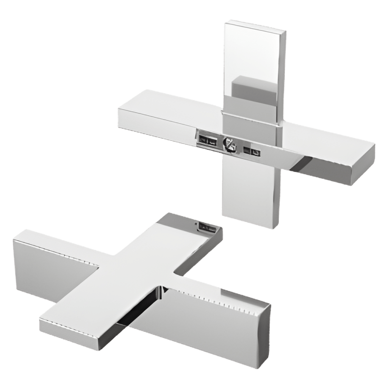 PFISTER Pfister HHL-VRVXC Verve Cross Handle Kit for W/Sprd RT & TSTC Shower in Polished Chrome