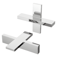 PFISTER Pfister HHL-VRVXC Verve Cross Handle Kit for W/Sprd RT & TSTC Shower in Polished Chrome