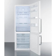 SUMMIT APPLIANCE Summit Appliance FFBF281W Energy Star Counter Depth Bottom Refrigerator-Freezer 27-1/4W