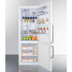 SUMMIT APPLIANCE Summit Appliance FFBF281W Energy Star Counter Depth Bottom Refrigerator-Freezer 27-1/4W