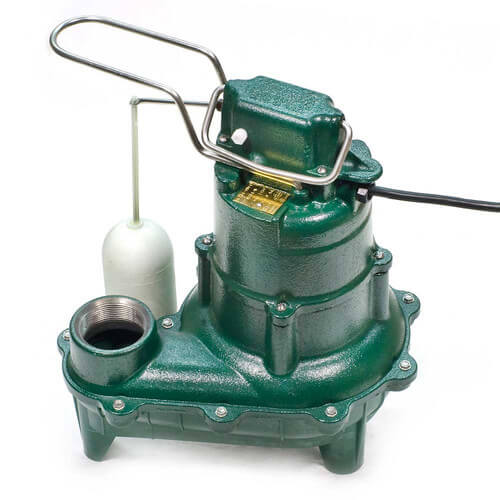 ZOELLER Zoeller 264-0005 Waste-Mate 2 in. 115V 9.4A 2/5 hp 90 gpm NPT Cast Iron Sewage Pump