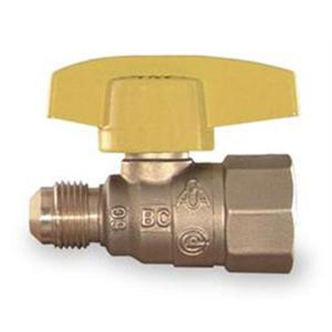 BRASSCRAFT Brasscraft TBV8-8 1/2 in. Brass Flare x FIPT Quarter Turn T-Handle Gas Ball Valve