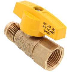 BRASSCRAFT Brasscraft TBV8-8 1/2 in. Brass Flare x FIPT Quarter Turn T-Handle Gas Ball Valve