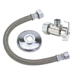 BRASSCRAFT BrassCraft KTCR19B20AXC Sink 1/2 in x 3/8 in x 1/2 in x 20 in Supply Kit In Polished Chrome