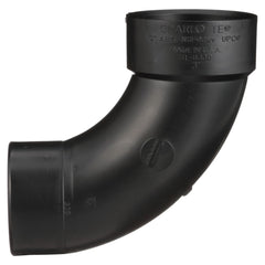 CHARLOTTE PIPE Charlotte Pipe 02864 3 1/4 Bend - 90 Deg - Elbow (Long Sweep Street) - Hub x Hub - ABS DWV