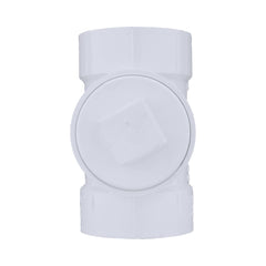 CHARLOTTE PIPE Charlotte Pipe 03542 4 Cleanout Tee (w/Plug) - Hub x Hub x FIP - PVC DWV