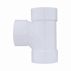 CHARLOTTE PIPE Charlotte Pipe 03467 6 Sanitary Tee - Hub x Hub x Hub - PVC DWV