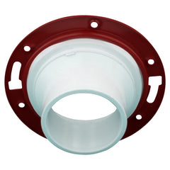 CHARLOTTE PIPE Charlotte Pipe 03714 4x3 Closet Flange w/Metal Ring - Ftg x Hub - PVC DWV