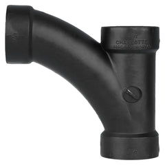 CHARLOTTE PIPE Charlotte Pipe 03012 1-1/2 WYE (Combo LTTY) - Hub x Hub x Hub - ABS DWV