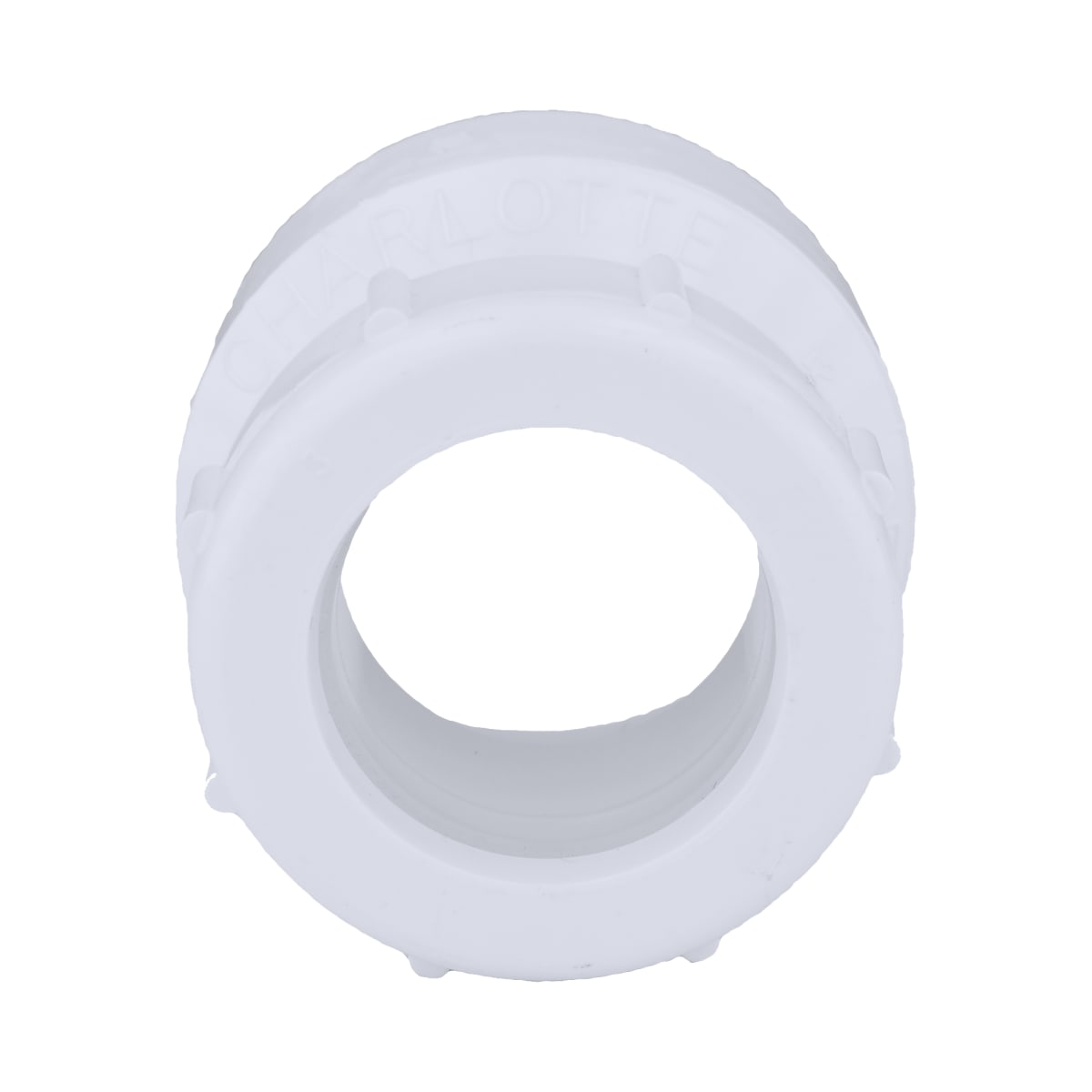 CHARLOTTE PIPE Charlotte Pipe 06384 1-1/2 Trap Adapter (w/Nut) - Ftg x Slip Joint - PVC DWV