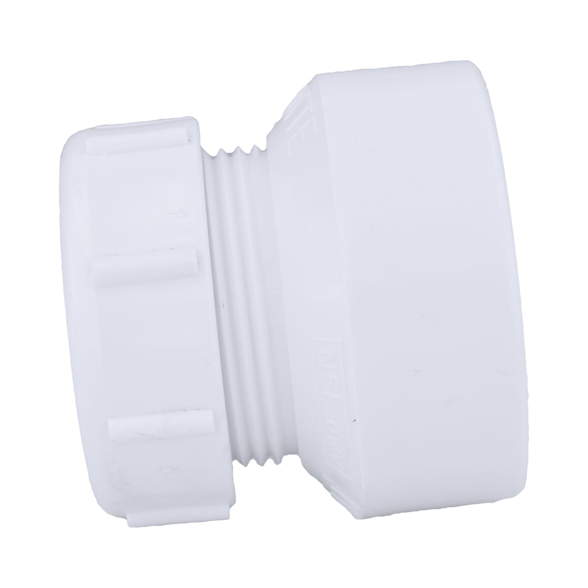 CHARLOTTE PIPE Charlotte Pipe 06384 1-1/2 Trap Adapter (w/Nut) - Ftg x Slip Joint - PVC DWV