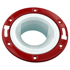 CHARLOTTE PIPE Charlotte Pipe 03720 4x3 Closet Flange (Offset w/Metal Ring) - Ftg x Hub - PVC DWV