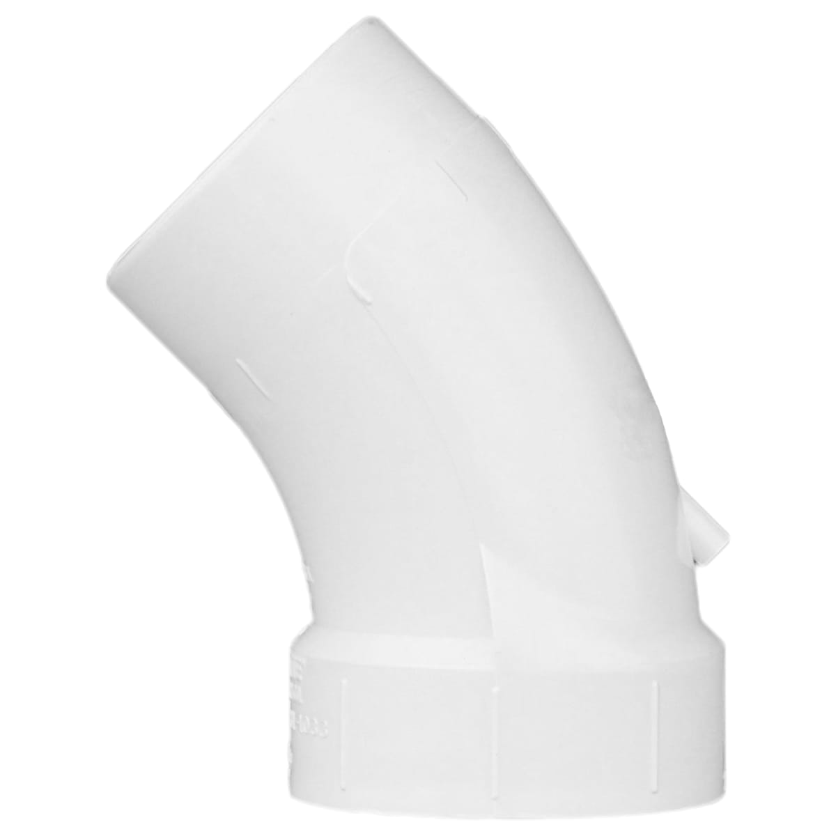 CHARLOTTE PIPE Charlotte Pipe 03409 2 1/8 Bend - 45 Deg - Elbow (Street) - Ftg x Hub