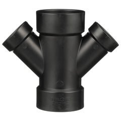 CHARLOTTE PIPE Charlotte Pipe ABS-612_4X4X3X3 4x4x3x3 WYE (Double) Hub x Hub x Hub x Hub