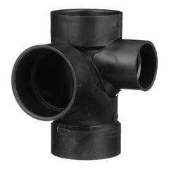 CHARLOTTE PIPE Charlotte Pipe ABSF-300.300.300.200-RH/TEE-A 3x3x2 Tee (Reducing Right In) - Hub x Hub x Hub - ABS DWV