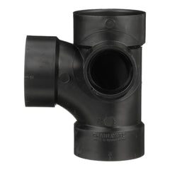 CHARLOTTE PIPE Charlotte Pipe ABSF-300.300.300.200-RH/TEE-A 3x3x2 Tee (Reducing Right In) - Hub x Hub x Hub - ABS DWV