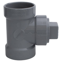 CHARLOTTE PIPE Charlotte Pipe AW-444XC_2IN 2 Cleanout Tee - Hub x Hub x FIP - CPVC ChemDrain