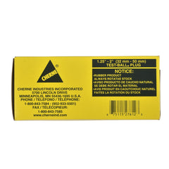 CHERNE Cherne 276128 Test-Ball 1-1/4 - 2 x 1-21/100 in. Pressure Testing, Residential and Storm Sewers Plug