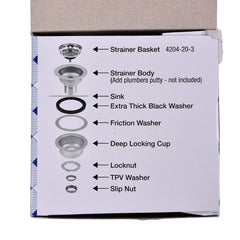 DEARBORN Dearborn DB1120 Stainless Steel Basket Strainer Each