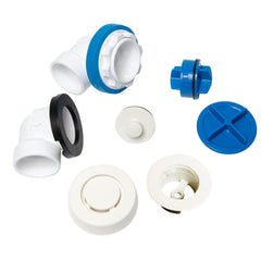 DEARBORN Dearborn P9940WHPS True Blue Plastic Push-Pull Drain in White