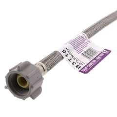 FLUIDMASTER Fluidmaster B3T16 Click Seal 1/2 x 7/8 x 16 in. Compression x Ballcock Stainless Steel Toilet Closet Flexible Water Connector