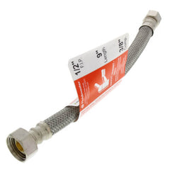 FLUIDMASTER Fluidmaster B1F09 3/8 in x 1/2 in x 9 in Braided Stainless Sink Flexible Water Connector