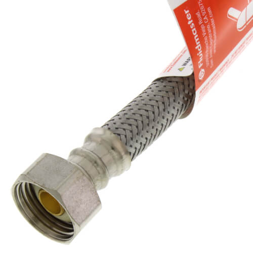 FLUIDMASTER Fluidmaster B1F09 3/8 in x 1/2 in x 9 in Braided Stainless Sink Flexible Water Connector