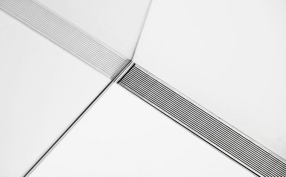 INFINITY DRAIN Infinity Drain SAS6548SS S-AS 65 Series 48 in. Linear Drain Compression Kit Satin Stainless Steel