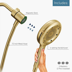 MOEN Moen N400H0BG Nebia Multi Function Hand Shower in Brushed Gold