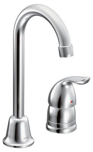 MOEN Moen 4904 Chateau 1-Handle Bar Faucet with Gooseneck Spout