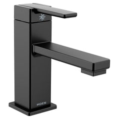MOEN Moen S6710BL Moen 90 Degree Matte Black One-Handle Bathroom Faucet