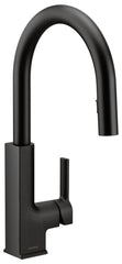 MOEN Moen S72308BL Matte Black One-Handle Pulldown Kitchen Faucet