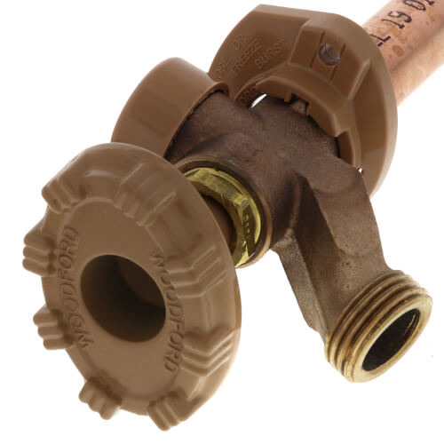 WOODFORD WOODFORD 19PX-4 Model 19 4 1/2 PEX Crimp Inlet Anti-Siphon Wall Faucet w/ Metal Handle