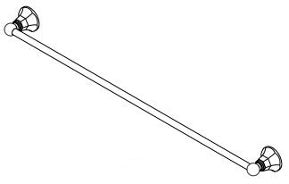 BRASSTECH 603/PN BATH GRAB BARS