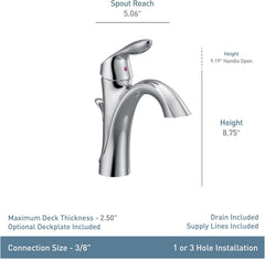 MOEN Moen 6400ORB One-Handle Bathroom Faucet Oil Rubbed Bronze