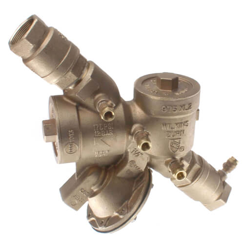 ZURN Zurn Wilkins 112-975XL2 Reduced Pressure Principle Backflow Preventer 1.5 Inch Bronze