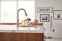 MOEN Moen 7864SRS Sleek Single Handle Pull Down Kitchen Faucet 1.5 GPM Spot Resist Stainless