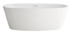 AMERICAN STANDARD American Standard 2765034.020 Coastal Serin Freestanding Bathtub with Center Drain White
