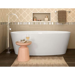 AMERICAN STANDARD American Standard 2765034.020 Coastal Serin Freestanding Bathtub with Center Drain White